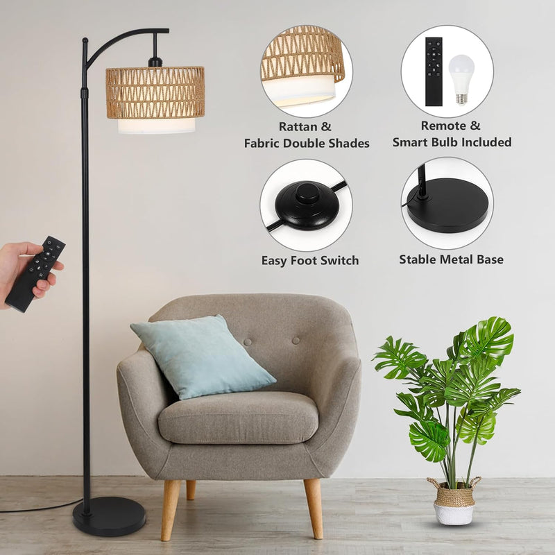 Arc Floor Lamp for Living Room Dimmable Lamps