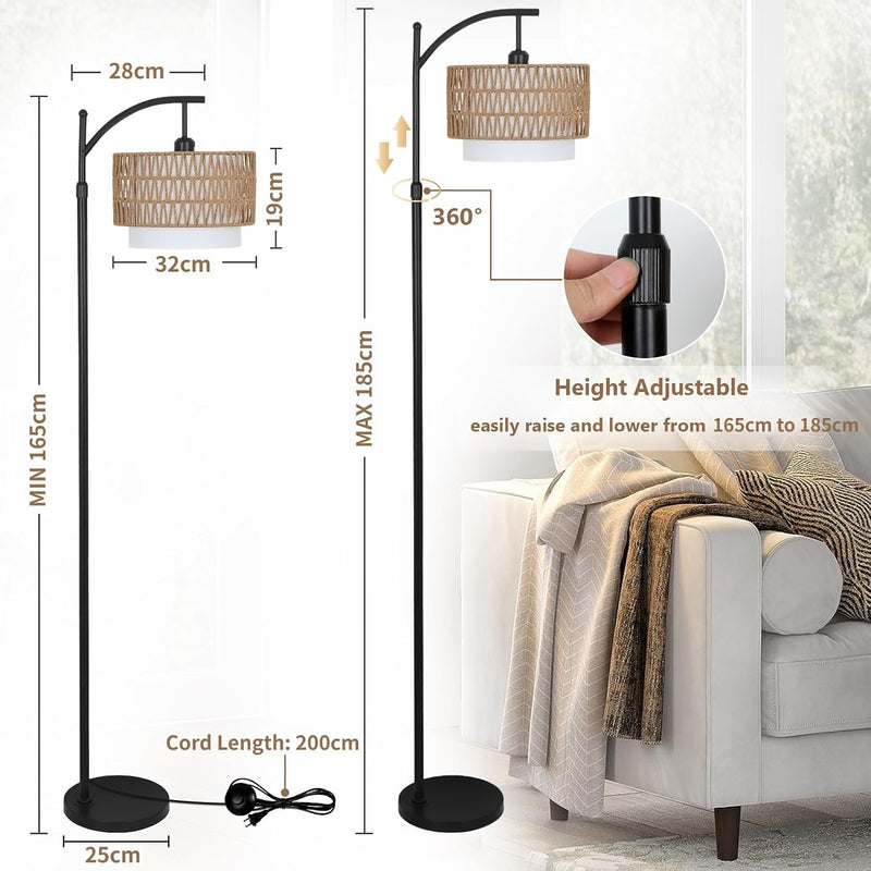 Arc Floor Lamp for Living Room Dimmable Lamps