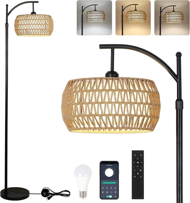 Arc Floor Lamp for Living Room Dimmable Lamps