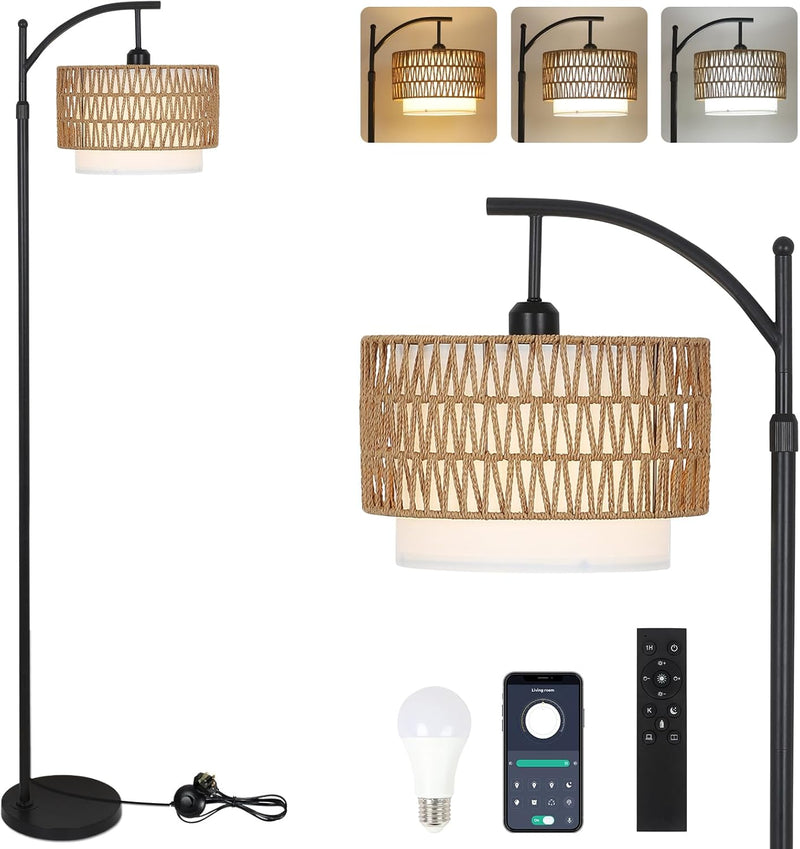 Arc Floor Lamp for Living Room Dimmable Lamps