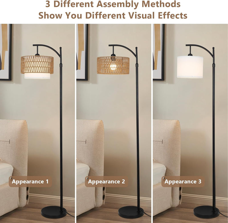 Arc Floor Lamp for Living Room Dimmable Lamps