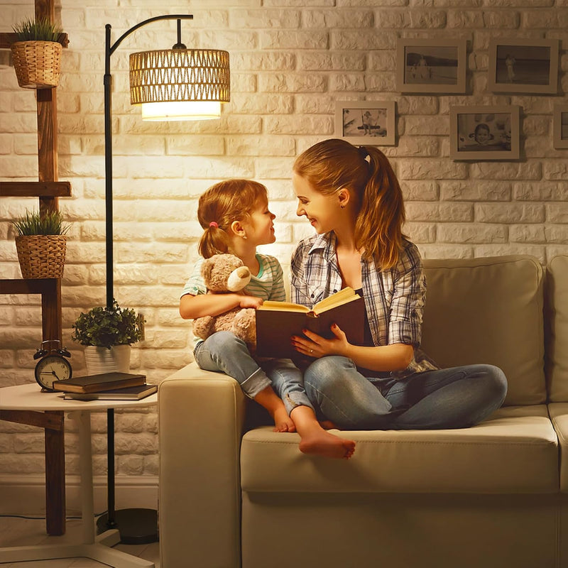 Arc Floor Lamp for Living Room Dimmable Lamps