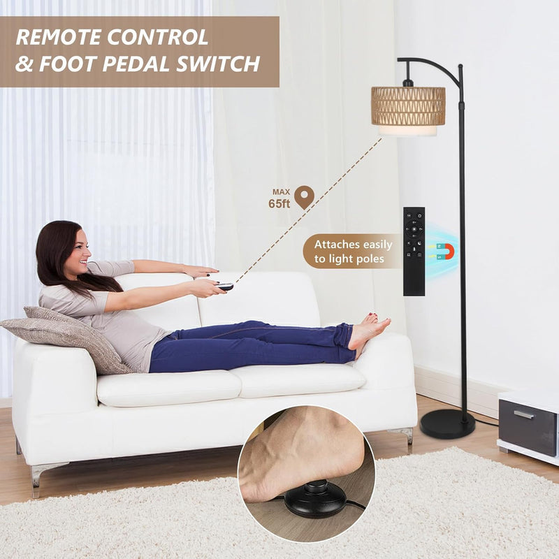 Arc Floor Lamp for Living Room Dimmable Lamps