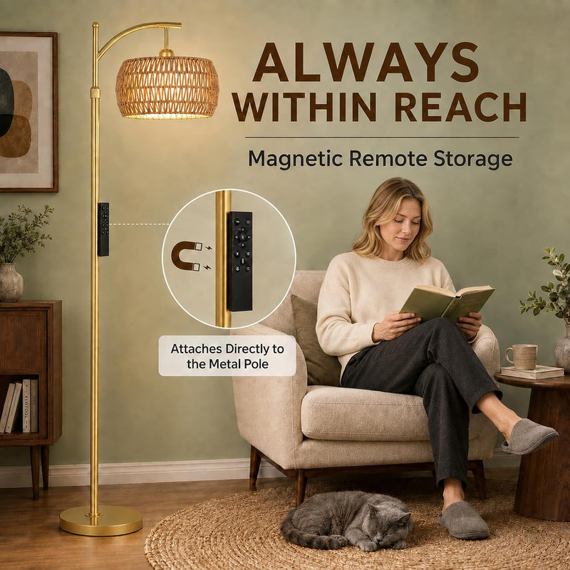 Arc Floor Lamp for Living Room Dimmable Lamps