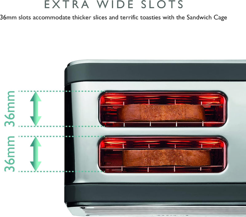 Architect 2 Slice Toaster Brushed Stainless Steel