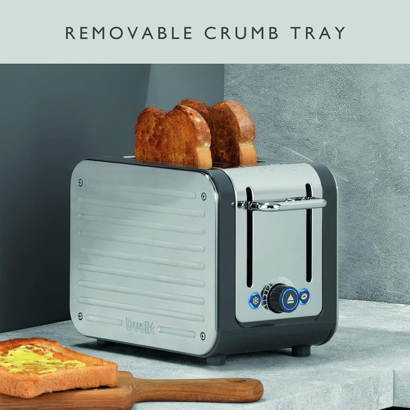 Architect 2 Slice Toaster Brushed Stainless Steel