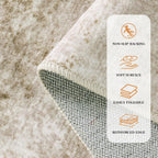 Area Rug for Living Room Machine Washable Low