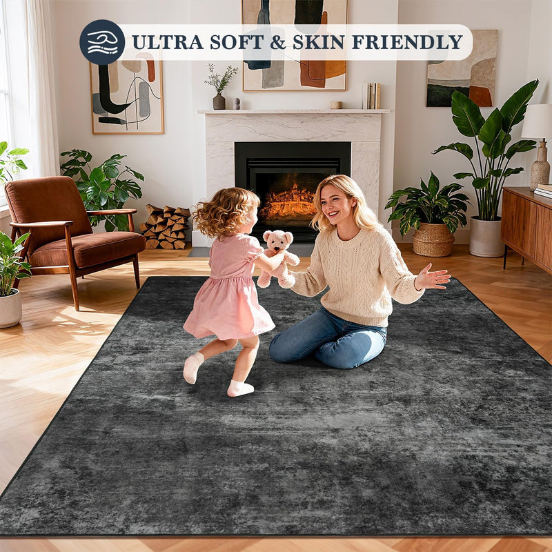 Area Rug for Living Room Machine Washable Low