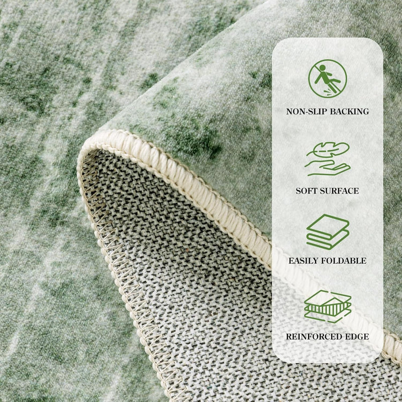 Area Rug for Living Room Machine Washable Low