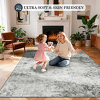 Area Rug for Living Room Machine Washable Low