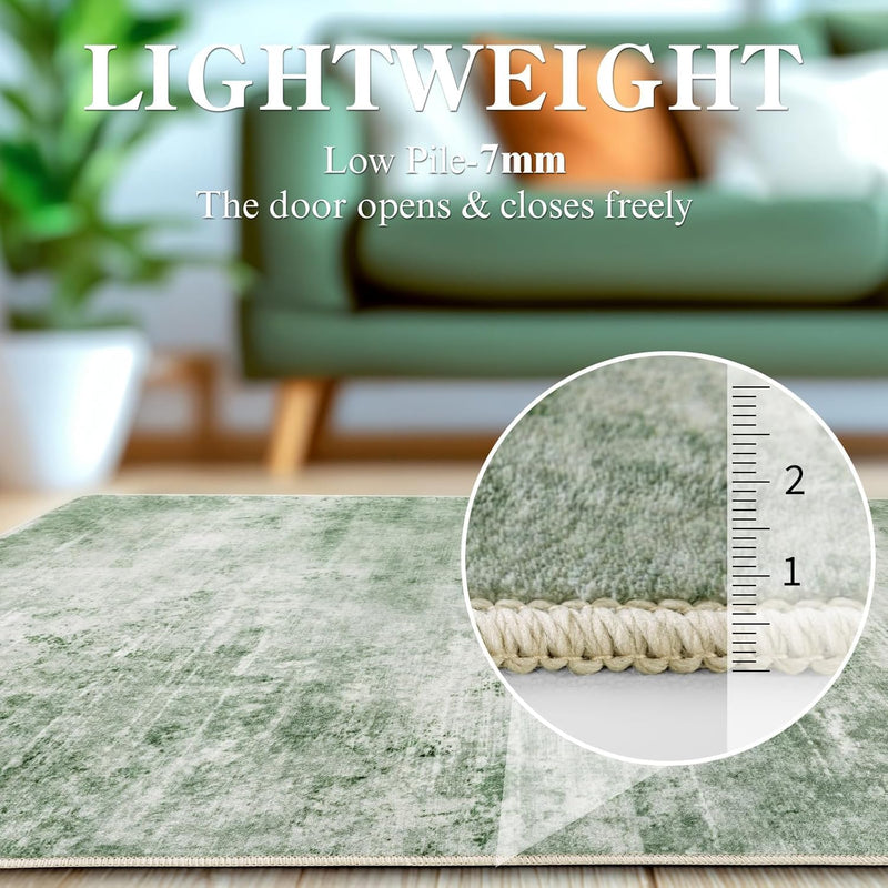 Area Rug for Living Room Machine Washable Low