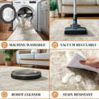 Area Rug for Living Room Machine Washable Low