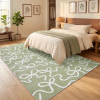 Area Rug Washable Abstract Living Room