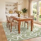 Area Rug Washable Abstract Living Room