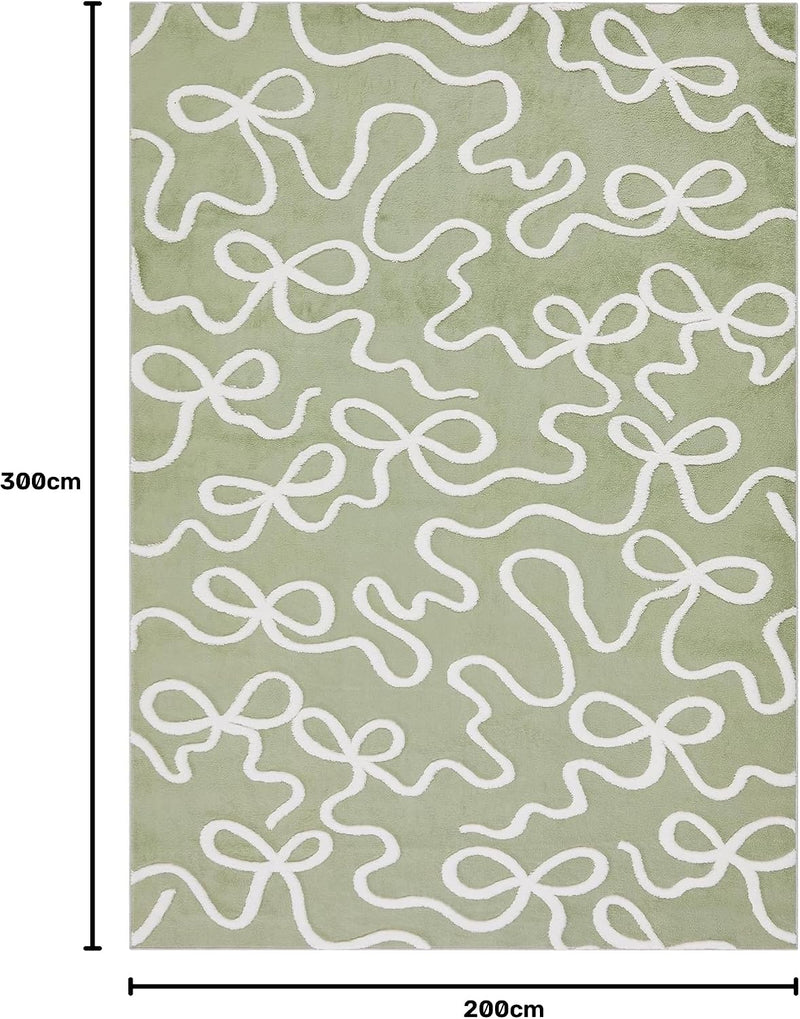 Area Rug Washable Abstract Living Room