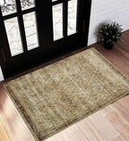 Area Rug Washable Vintage Traditional Distressed Thin