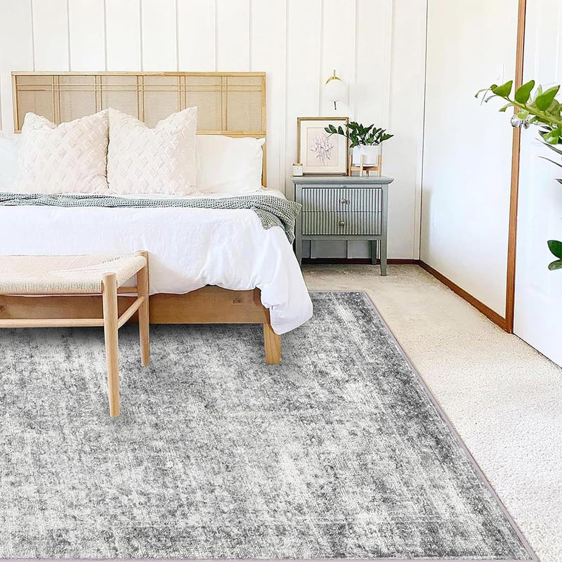 Large Rug Washable Vintage Traditional Distressed