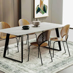 Area Rug Washable Vintage Traditional Distressed Thin
