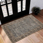 Area Rug Washable Vintage Traditional Distressed Thin