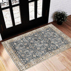 Area Rug Washable Vintage Traditional Distressed Thin