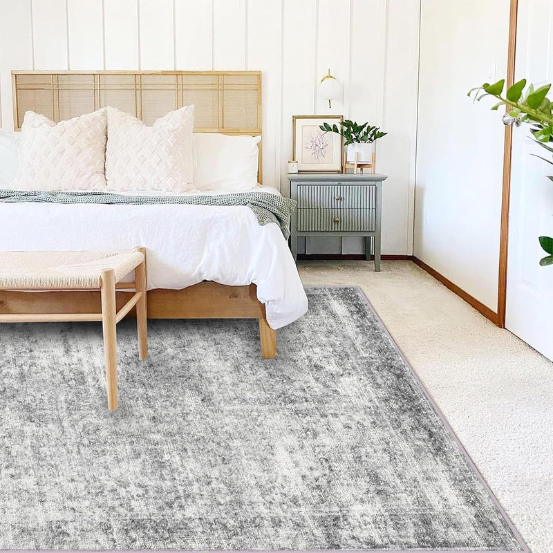Large Rug Washable Vintage Traditional Distressed