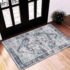 Area Rug Washable Vintage Traditional Distressed Thin