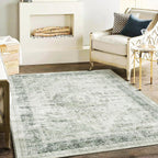 Area Rug Washable Vintage Traditional Distressed Thin