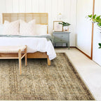 Area Rug Washable Vintage Traditional Distressed Thin