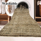 Area Rug Washable Vintage Traditional Distressed Thin