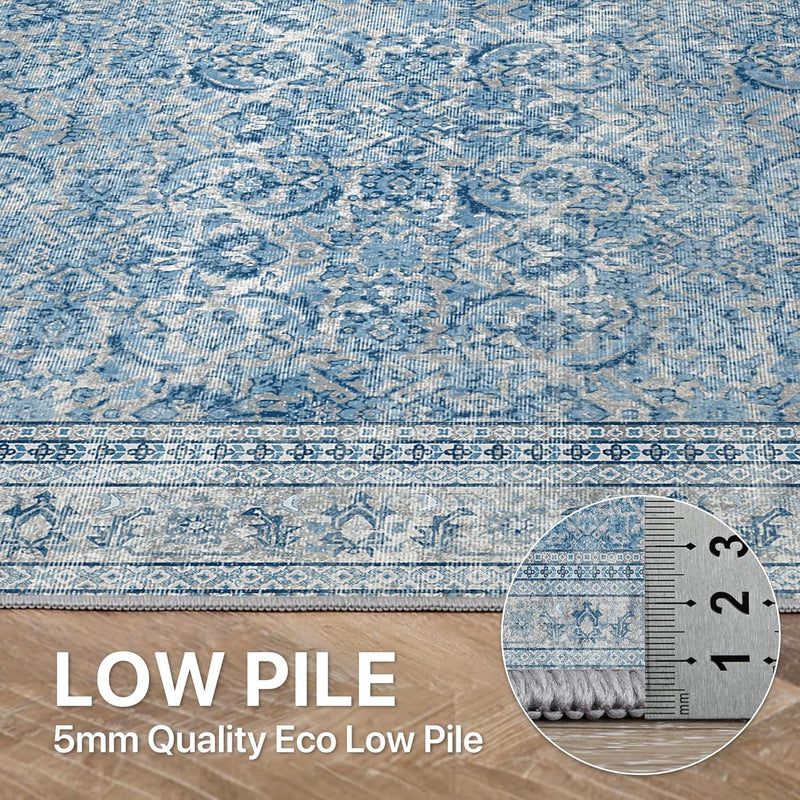 Large Rug Washable Non-Slip Living Room Boho