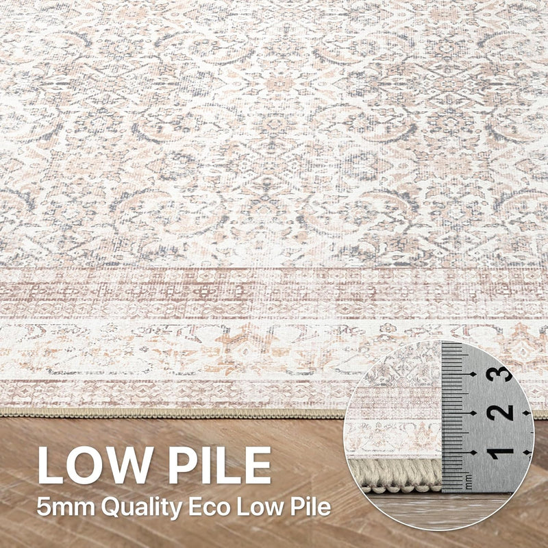 Large Rug Washable Non-Slip Living Room Boho