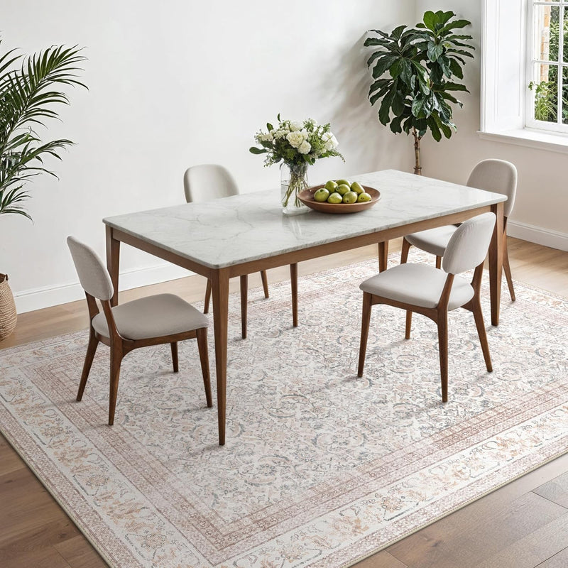 Large Rug Washable Non-Slip Living Room Boho