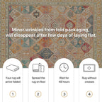 Area Rugs for Bedroom Vintage Boho Carpets