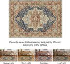 Large Rug Washable Non-Slip Living Room Boho