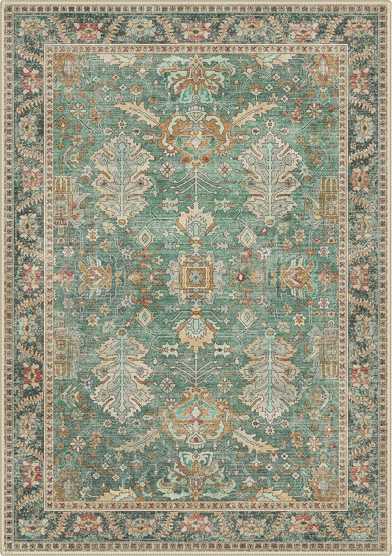 Large Rug Washable Non-Slip Living Room Boho
