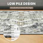 Area Rugs for Girls Bedroom Non-Slip Backing