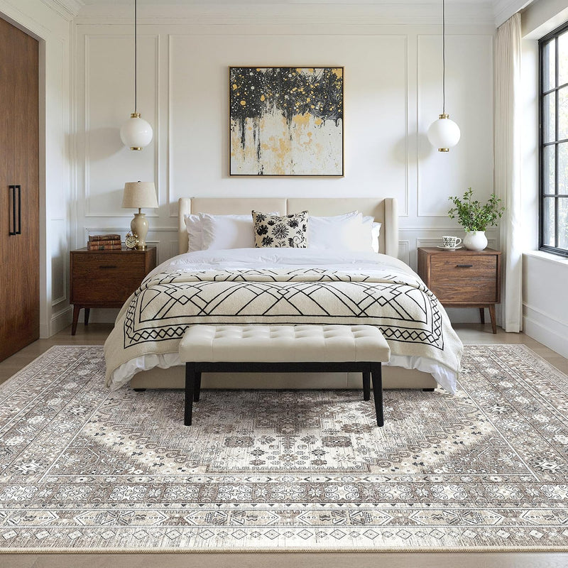 Area Rugs for Girls Bedroom Non-Slip Backing