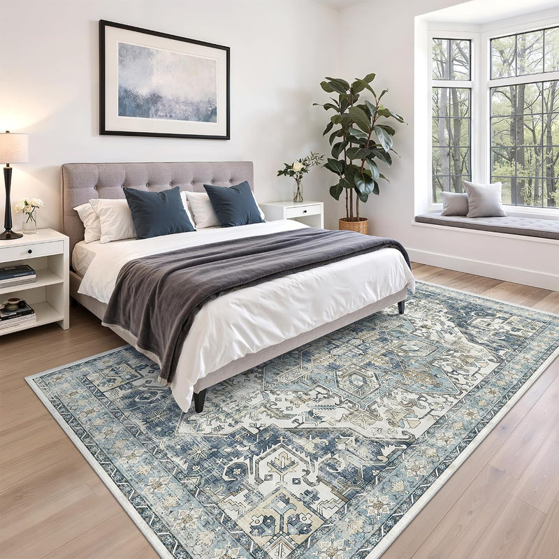 Area Rugs for Girls Bedroom Non-Slip Backing