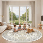 Area Rugs for Girls Bedroom Non-Slip Backing