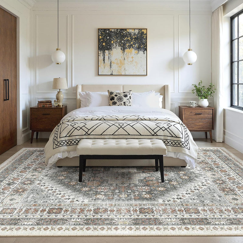 Area Rugs for Girls Bedroom Non-Slip Backing