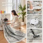 Area Rugs for Girls Bedroom Non-Slip Backing