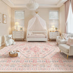 Area Rugs for Girls Bedroom Non-Slip Backing