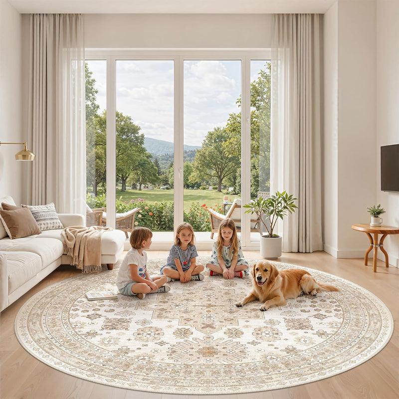 Area Rugs for Girls Bedroom Non-Slip Backing
