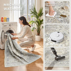 Area Rugs for Girls Bedroom Non-Slip Backing