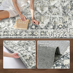 Area Rugs for Girls Bedroom Non-Slip Backing