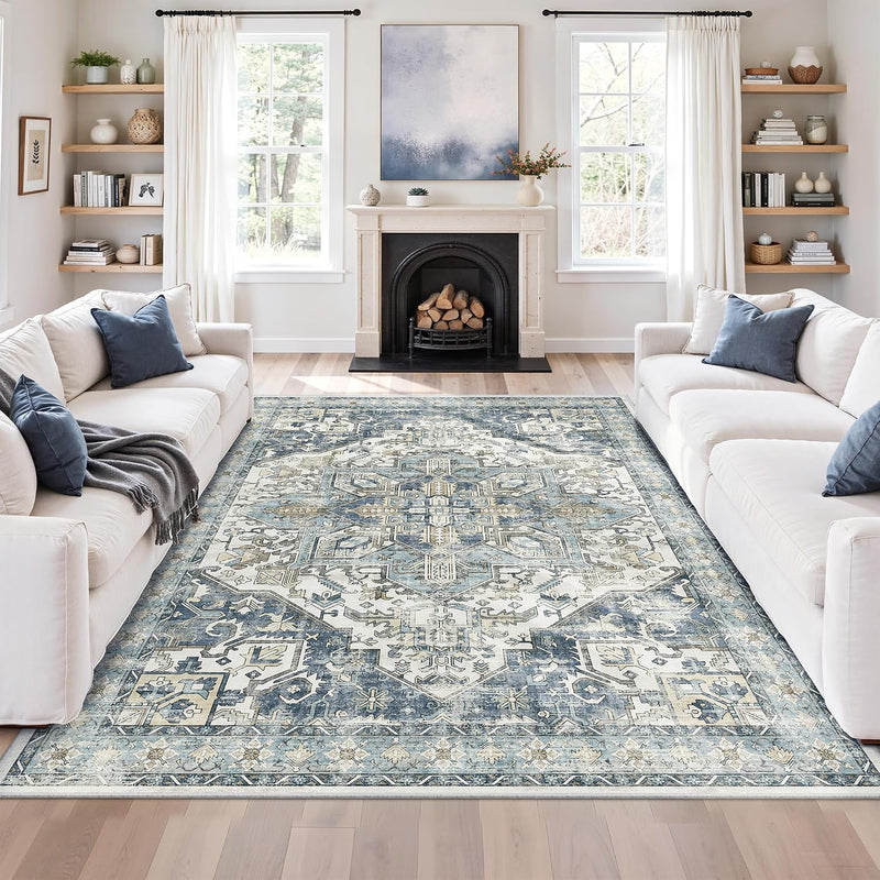Area Rugs for Girls Bedroom Non-Slip Backing