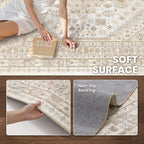 Area Rugs for Girls Bedroom Non-Slip Backing