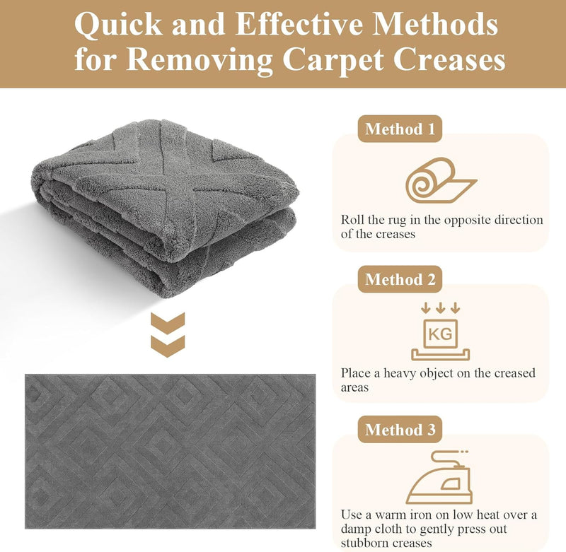 Area Rugs for Living Room Washable Soft Neutral