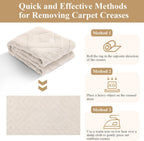 Area Rugs for Living Room Washable Soft Neutral