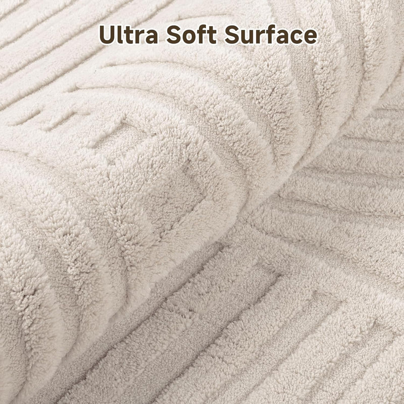 Area Rugs for Living Room Washable Soft Neutral